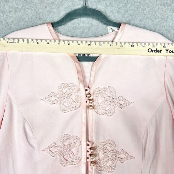 Vintage R&M Richards Dress Suit Womens 14P Blush Mother of the Bride Evening - Picture 10 of 16